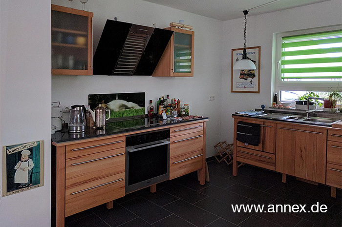 annex moderne modulare Holzküche