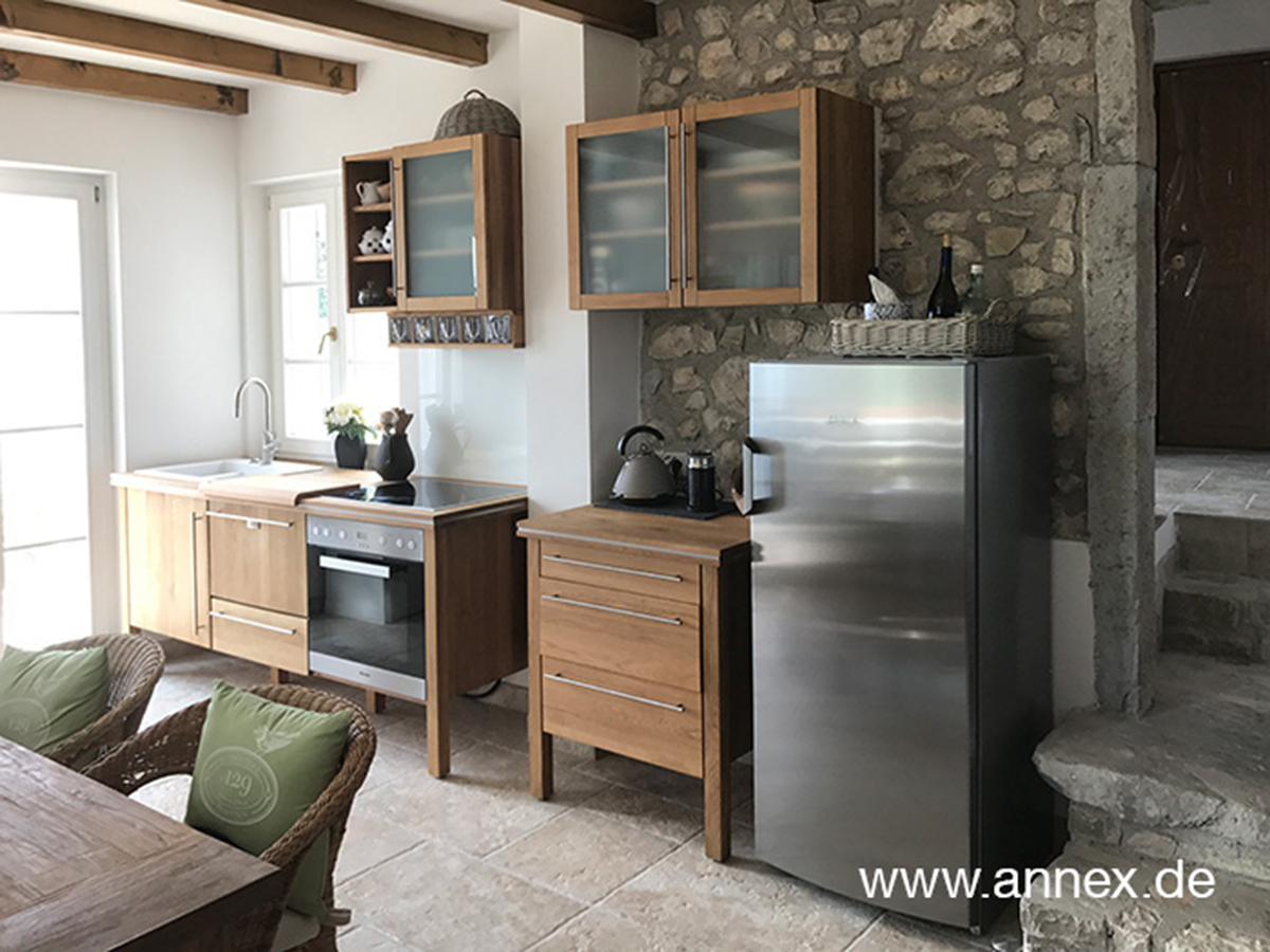 annex Modulküche aus Eiche antik in Italien