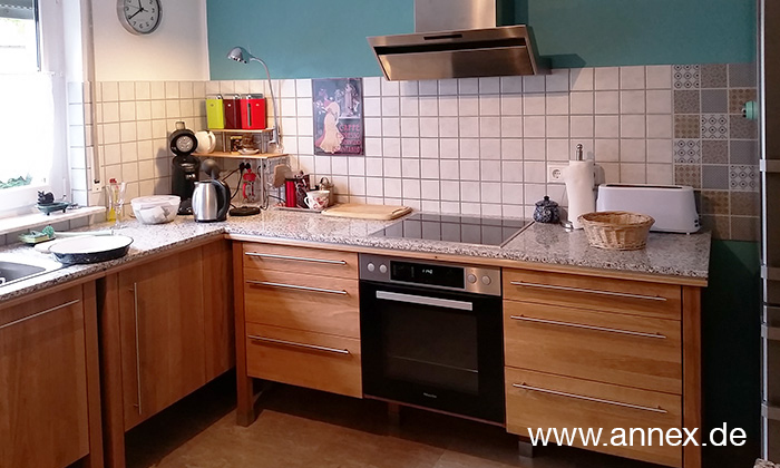 annex Küche aus massiver Buche Düsseldorf