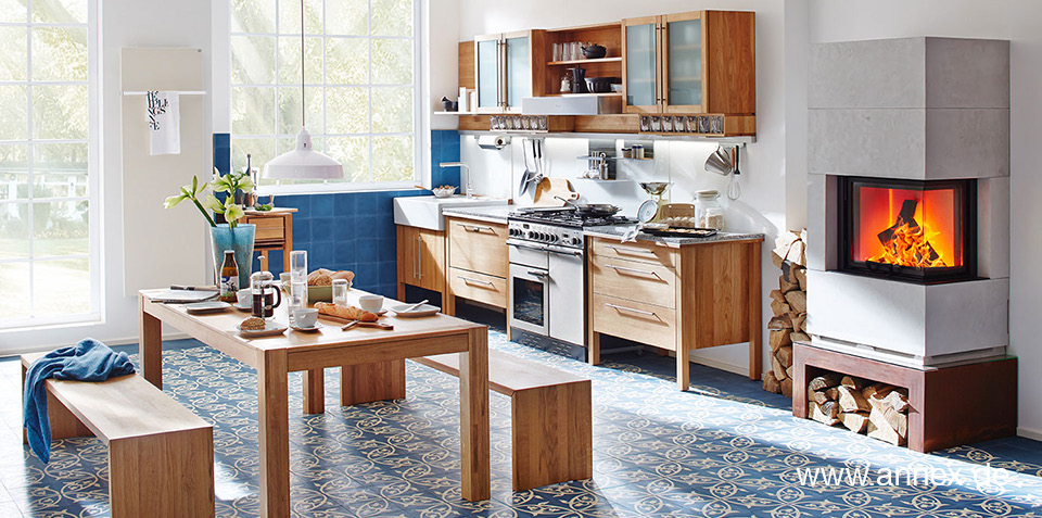 Landhausküche mit Range Cooker